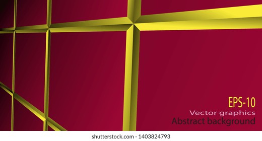 Abstract background. Background of quadrangles. Geometric shapes. Business card. Banner. Faceted panels. Vector graphics