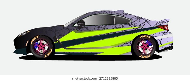 Abstractas gráficos de envoltura de coches de carreras de fondo para envolturas de vinilo de Vector y camión y camioneta de carreras de etiquetas engomadas