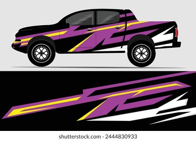 Abstract background racing car wrap graphics for vinyl car wraps and stickers, trucks