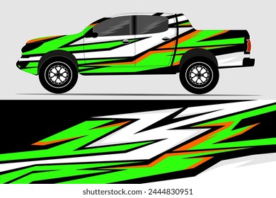 Abstract background racing car wrap graphics for vinyl car wraps and stickers, trucks