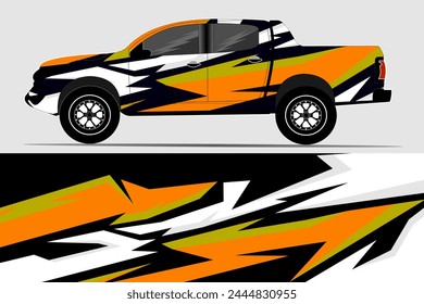 Abstract background racing car wrap graphics for vinyl car wraps and stickers, trucks