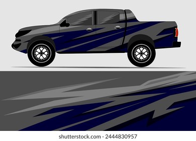 Abstract background racing car wrap graphics for vinyl car wraps and stickers, trucks