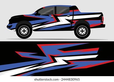 Abstract background racing car wrap graphics for vinyl car wraps and stickers, trucks