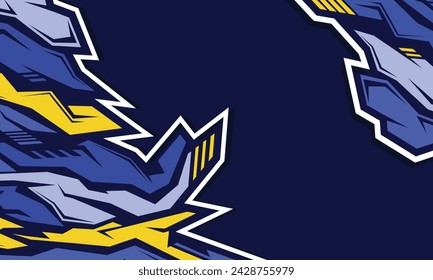 Abstract background of racing geometric shapes