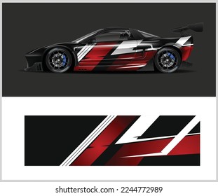 Abstract background for racing sport car wrap design