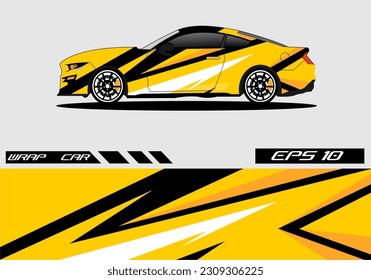 Abstract background racing sport car for wrap decal sticker design and vehicle livery