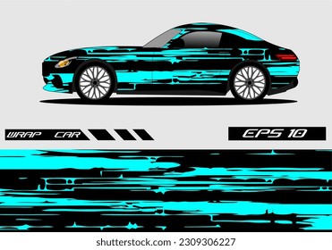 Abstract background racing sport car for wrap decal sticker design and vehicle livery