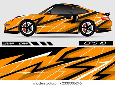 Abstract background racing sport car for wrap decal sticker design and vehicle livery