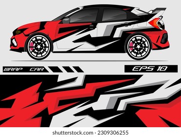 Abstract background racing sport car for wrap decal sticker design and vehicle livery