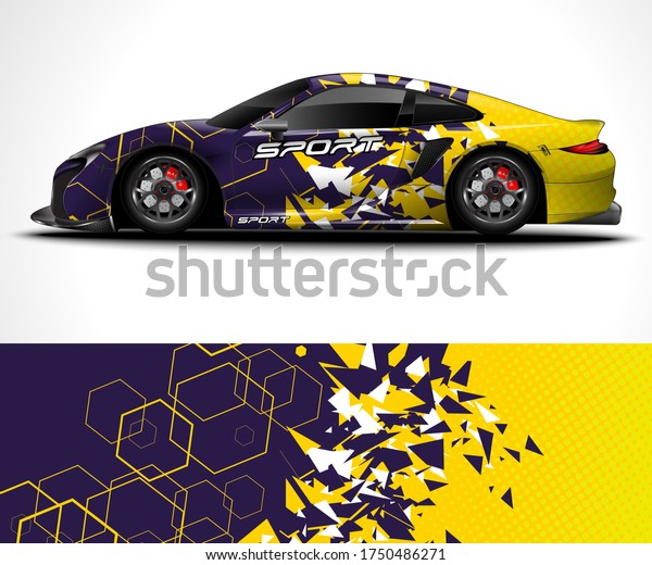 Abstract background for racing sport car wrap\
design and vehicle\
livery