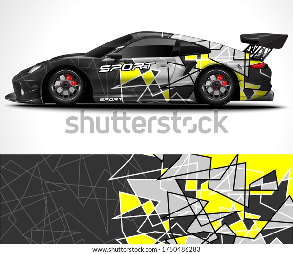 Abstract background for racing sport car wrap\
design and vehicle\
livery