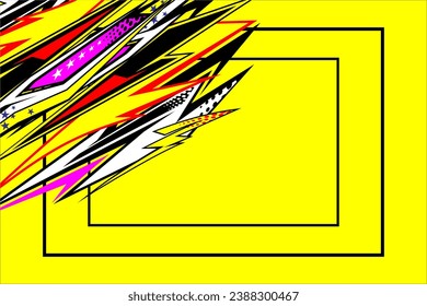 Resumen Diseño de vectores de carreras de fondo con un patrón de línea único y con una combinación de colores brillantes. Perfecto para su entorno de carreras
