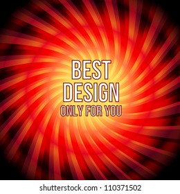 Abstract background with rad rays