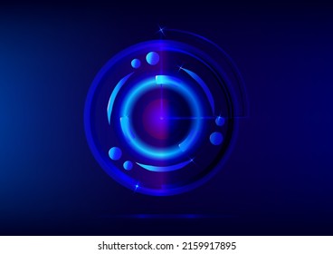 Abstract background radar tech light ray shiny element decorative future media tech modern vision internet display wallpaper vector illustration