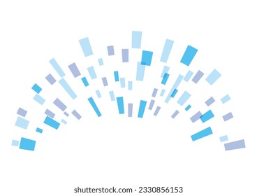 Fondo abstracto de formas geométricas radiales, ilustración vectorial