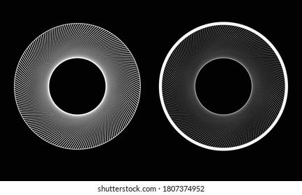 fondo abstracto con líneas radiales en círculo