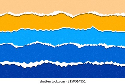 abstract background ragged paper decoration.