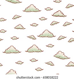 Abstract background with rain and cloud