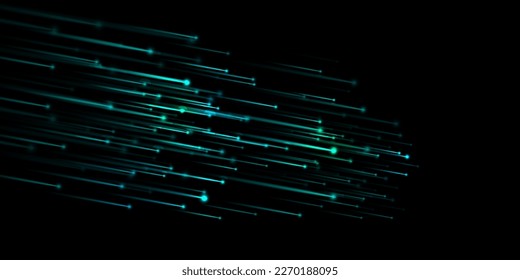 Abstract background with rain particles and light effect. Light lines. Beautiful background.