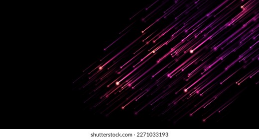 Abstract background with rain particles and light effect. Light lines. Beautiful background.