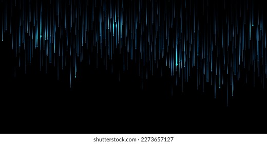 Abstract background with rain particles and light effect. Light lines. Beautiful background.