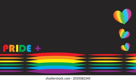 Abstract background rainbow collor vector, best for lgbt+ family, pride, gay, transgender and etc