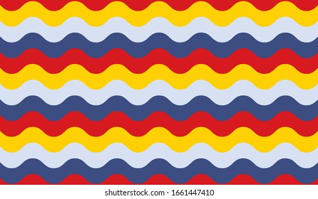 Abstract background with rainbow color and wave line. Perfect for Website Design template, banner, fabric, texture, wrapping paper. Illustration vector of multicolor background, beauty, unique, dreamy