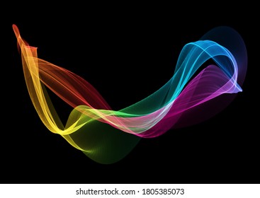 Abstrakter Hintergrund mit regenbogenfarbigem Flussdesign