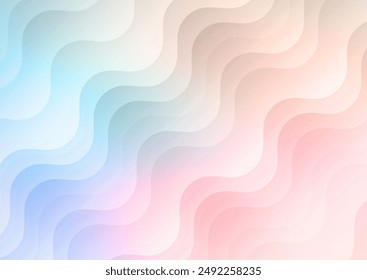 Fondo Abstractas con un diseño de onda pastel de color arco iris