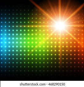 Fondo abstracto, arco iris da una imagen vectorial soleada.