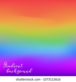 Abstract Background Of A Rainbow Gradient. LGBT Pride