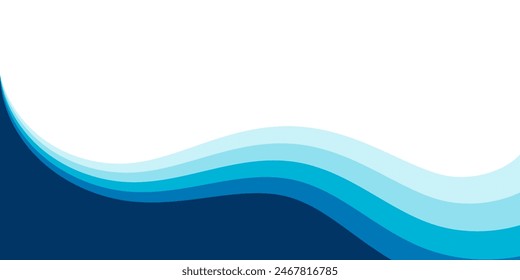 Abstract background of rainbow groovy design Wavy Line. Vector blue color pattern ready to use for fabric, textile, wrapping and more.