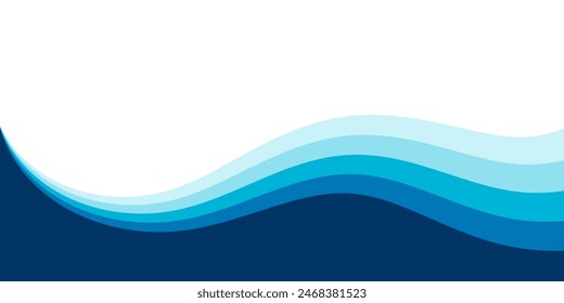 Abstract background of rainbow groovy design Wavy Line. Vector blue color pattern ready to use for fabric, textile, wrapping and more.