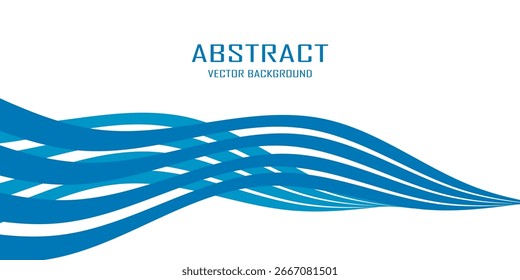 Fundo abstrato do arco-íris projeto groovy linha ondulada. Padrão de cor azul vetor pronto para usar para tecido, têxtil, envoltório e muito mais.