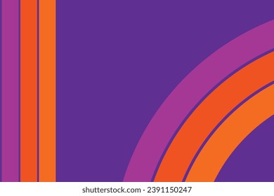 Abstrakter Hintergrund des Regenbogen-Groovy Wavy Line Design in den 1970er Jahren Hippie Retro-Stil.