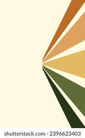 Abstract background of rainbow groovy Wavy Line design in 1970s Hippie Retro style. Vector pattern ready to use for cloth, textile, wrap and other.