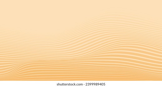Abstract background of rainbow groovy Wavy Line design in 1970s Hippie Retro style. Vector pattern ready to use for cloth, textile, wrap and other.