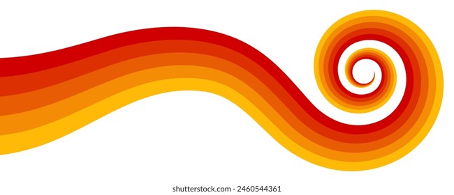 Abstract background of rainbow groovy Wavy Line design in 1970s Hippie Retro style. Vector pattern ready to use for cloth, textile, wrap and other.