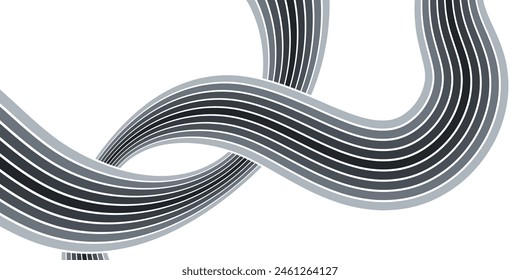 Abstract background of rainbow groovy Wavy Line design in 1970s Hippie Retro style. Vector pattern ready to use for cloth, textile, wrap and other.