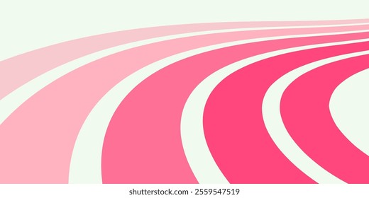 Abstract background of rainbow groovy Wavy Line design in 1970s Hippie Retro style. Vector pattern ready to use for cloth, textile, wrap and other.