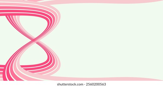 Abstract background of rainbow groovy Wavy Line design in 1970s Hippie Retro style. Vector pattern ready to use for cloth, textile, wrap and other.