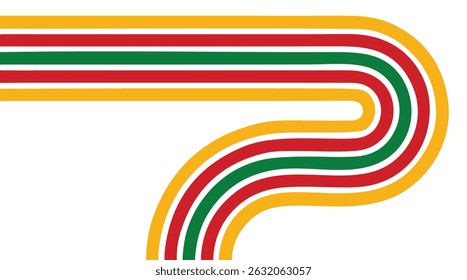 Fundo abstrato do arco-íris groovy Wavy Line design em 1970 estilo Hippie Retro. Padrão de vetor pronto para usar para tecido, têxtil, envoltório e outro. arquivo eps de ilustração de vetor.