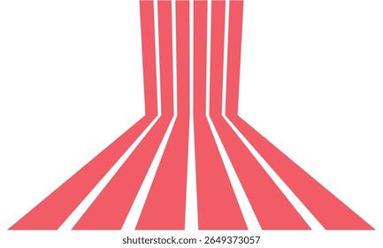 Abstracte achtergrond van regenbooggroovy Wavy Line design in Hippie Retro stijl. Vector patroon klaar voor gebruik voor doek, textiel, wrap en andere. 