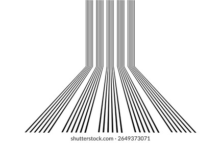 Abstracte achtergrond van regenbooggroovy Wavy Line design in Hippie Retro stijl. Vector patroon klaar voor gebruik voor doek, textiel, wrap en andere. 
