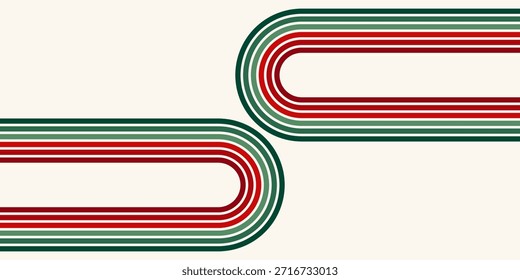 Fundo abstrato do arco-íris groovy Wavy Line design em 1970 estilo Hippie Retro. Padrão de vetor pronto para usar para tecido, tecido, envoltório e outros.