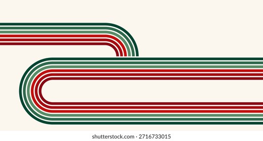 Fundo abstrato do arco-íris groovy Wavy Line design em 1970 estilo Hippie Retro. Padrão de vetor pronto para usar para tecido, tecido, envoltório e outros.