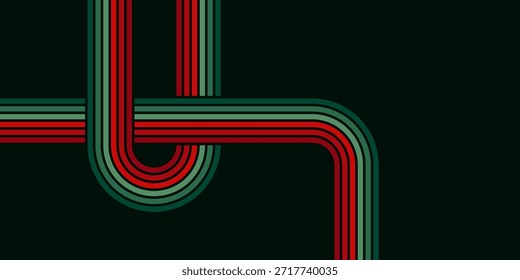 Fundo abstrato do arco-íris groovy Wavy Line design em 1970 estilo Hippie Retro. Padrão de vetor pronto para usar para tecido, tecido, envoltório e outros.