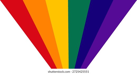 Abstrakter Hintergrund von regenbogenfarbenem, groovigem Wavy Line-Design im Retro-Hippie-Stil der 1970er Jahre. Abstraktes Regenbogenwellenlinien-Hintergrunddesign im Retro-Stil. Regenbogen. Beispiele für Stolz. Vektorgrafik.