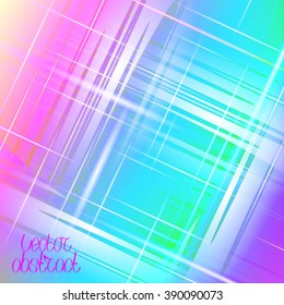 Abstract Background with Rainbow Light and Stripes. Vector Illustration