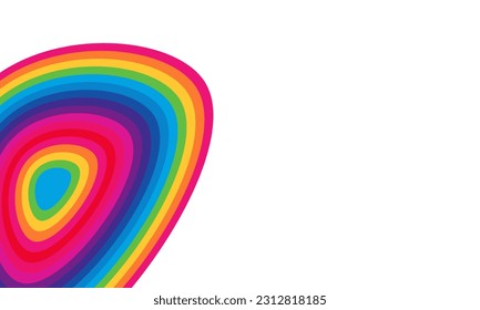 abstract background with rainbow on white. Vector Ultra HD 4K